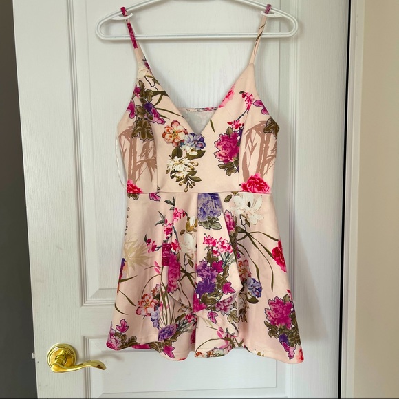Floral romper dress - Picture 1 of 4